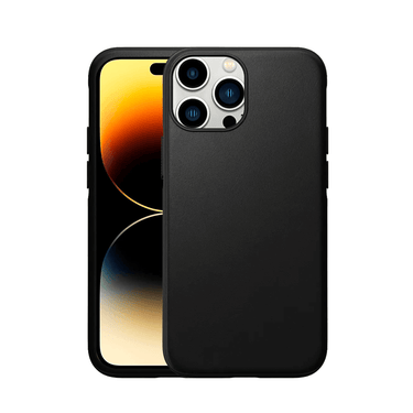 iPhone 14 Pro Liquid Silicone Case Cover - Washable, Shock-Proof, Drop-Resistant, Ultra-Soft, Scratch-Free, Durable - Black